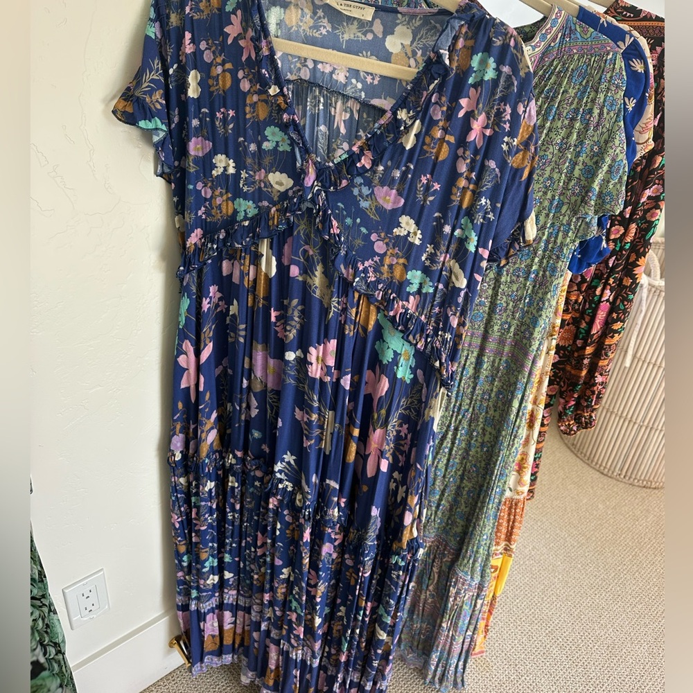 Spell maxi dress purple
